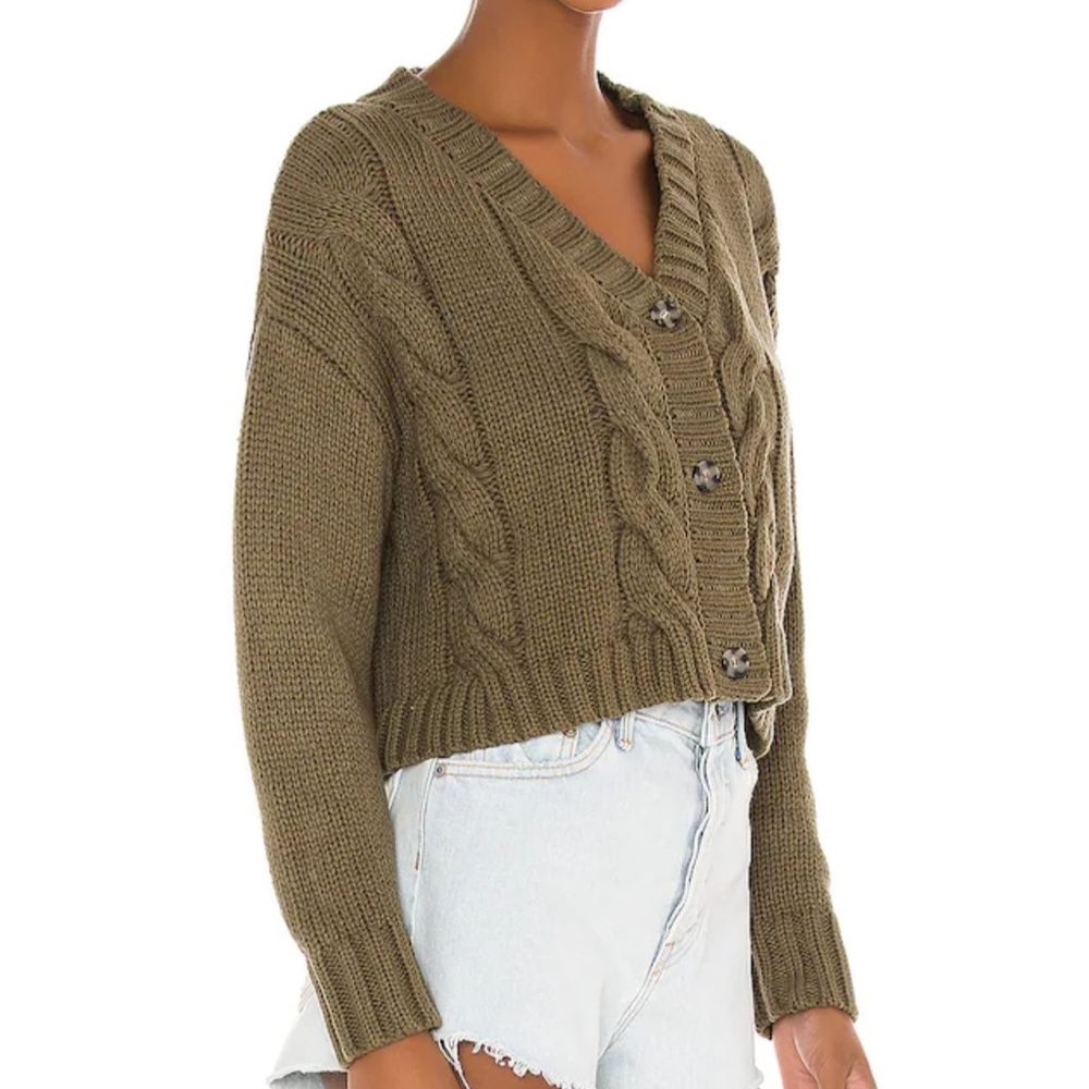Callahan knit cardigan + tube top set